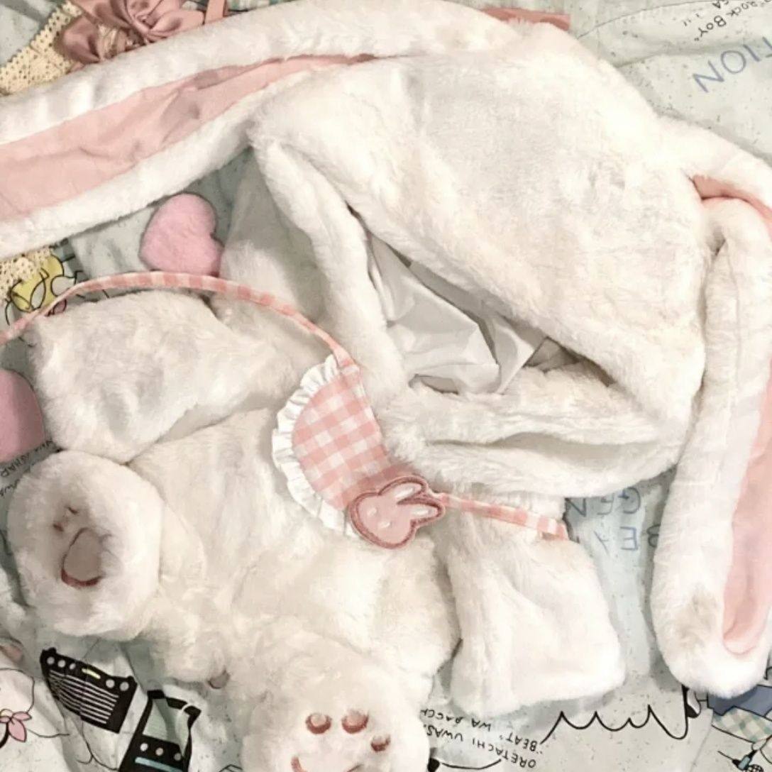 坐姿娃衣一番赏棉花娃娃快乐小兔毛绒可爱衣服着替换兔长毛绒可爱,淘宝优惠券,粉丝福利购,淘宝优惠卷