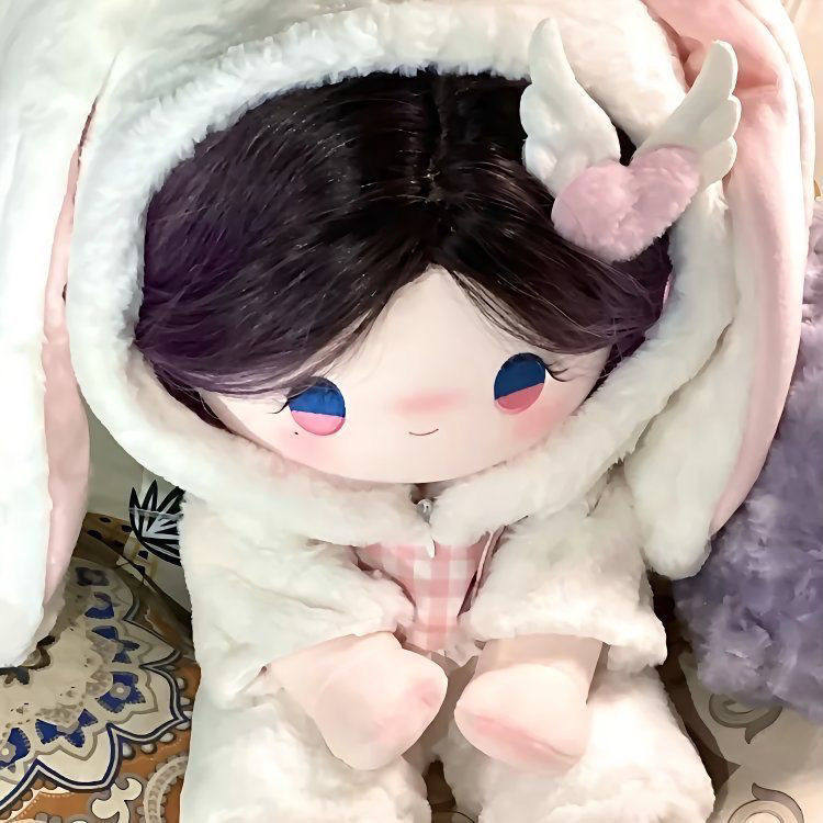 坐姿娃衣一番赏棉花娃娃快乐小兔毛绒可爱衣服着替换兔长毛绒可爱,淘宝优惠券,粉丝福利购,淘宝优惠卷