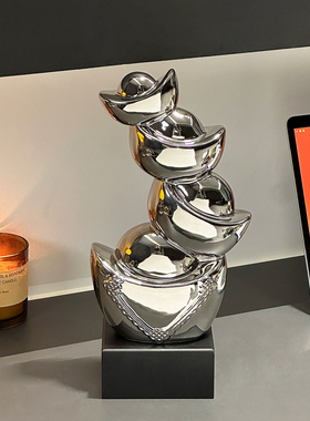 新中式财源滚滚摆件客厅招财