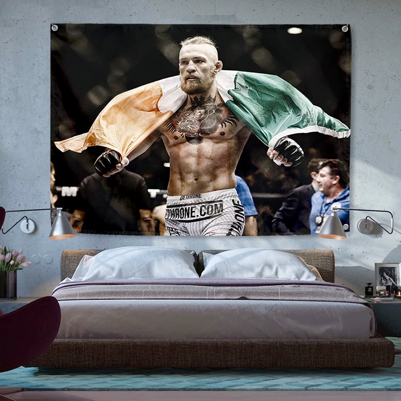Британский культурный бокс музей бойцов MMA зал клуба UFC ротовой Cannon настенная декорация Продолжить ткань Tripper Pandans