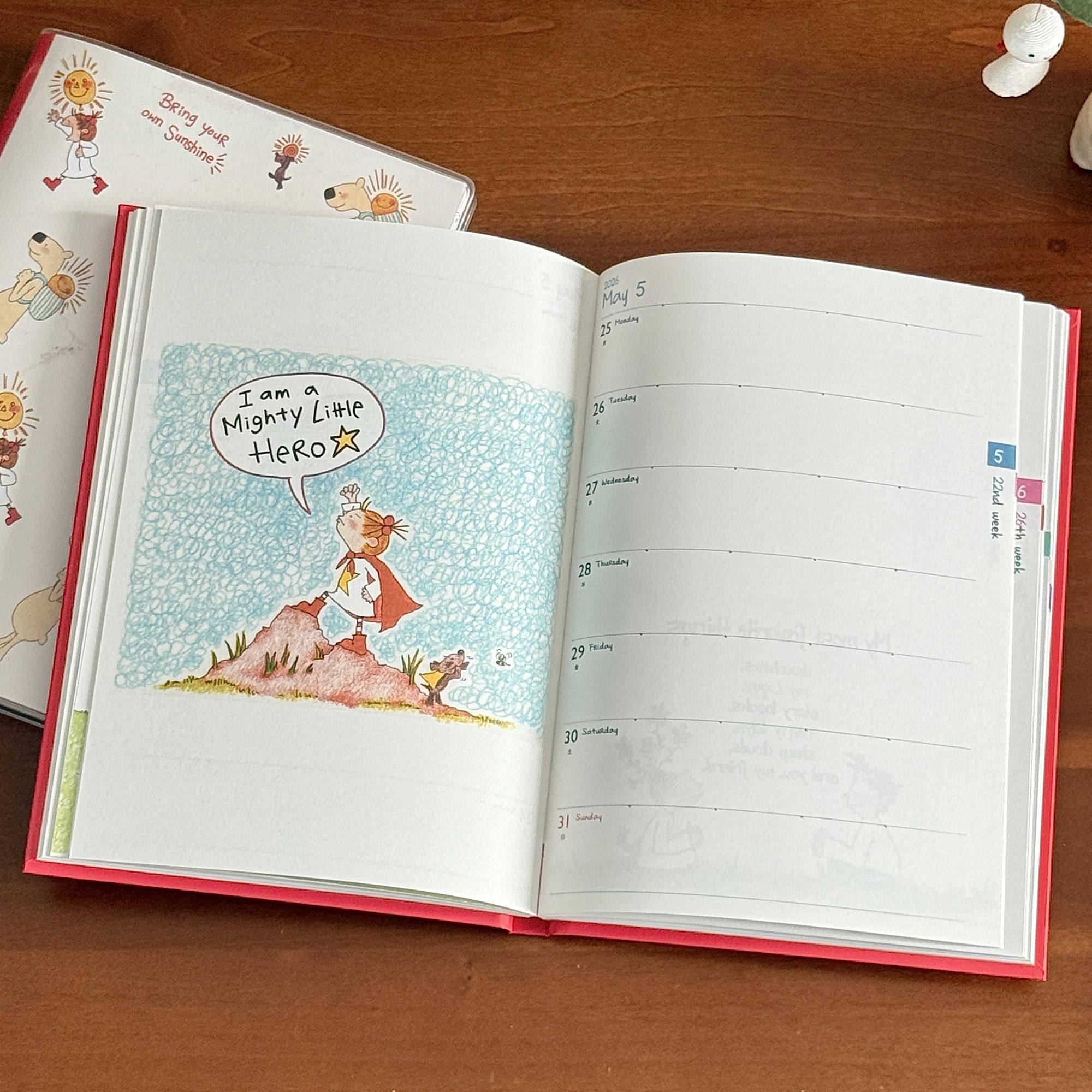 2026年新款Coco酱日程手帐本高颜值硬壳B6彩色内页计划记事笔记本,淘宝优惠券,粉丝福利购,淘宝优惠卷