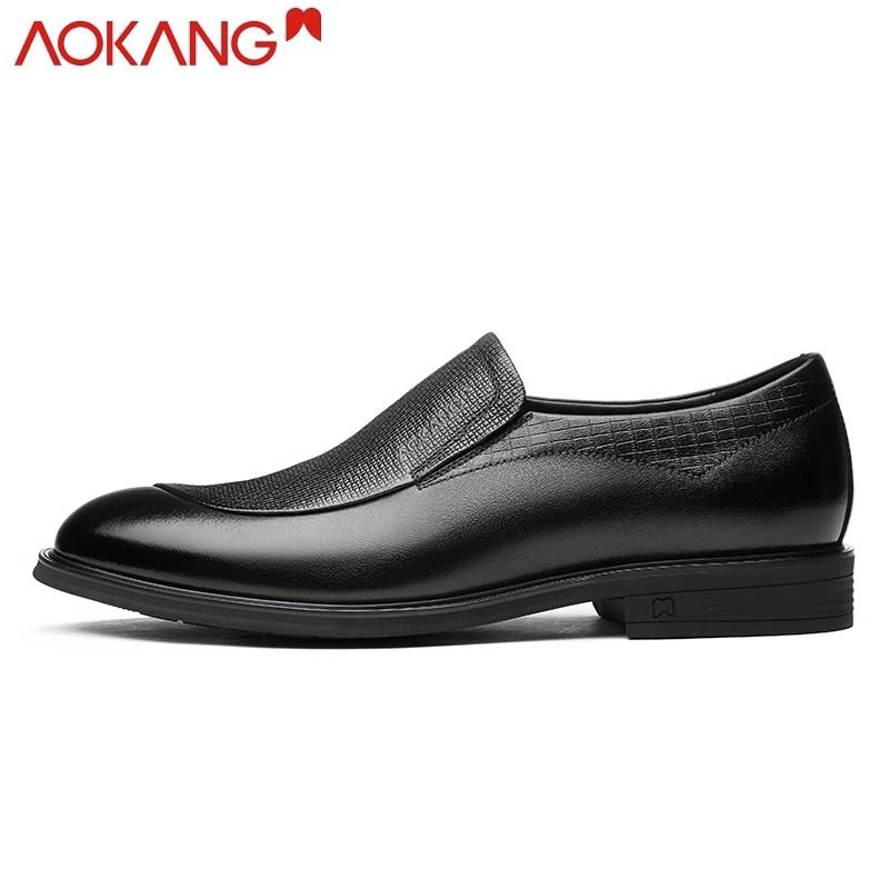 奥康皮鞋男真皮正装商务青年英伦风德比鞋男士一脚蹬结婚新郎鞋潮,淘宝优惠券,粉丝福利购,淘宝优惠卷