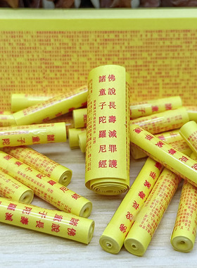 长寿减罪护诸童子陀罗尼经装藏