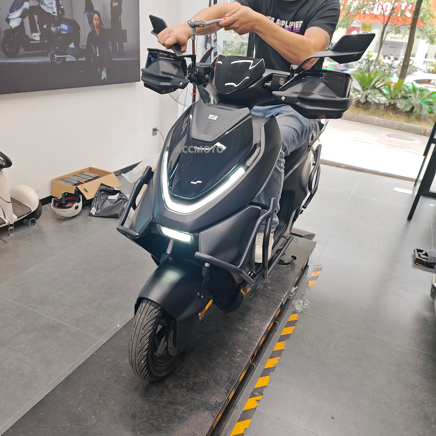 适用极核AE4 Pro Max改装护手罩AE5i/Pro手把护手罩挡风手把配件 - 图0