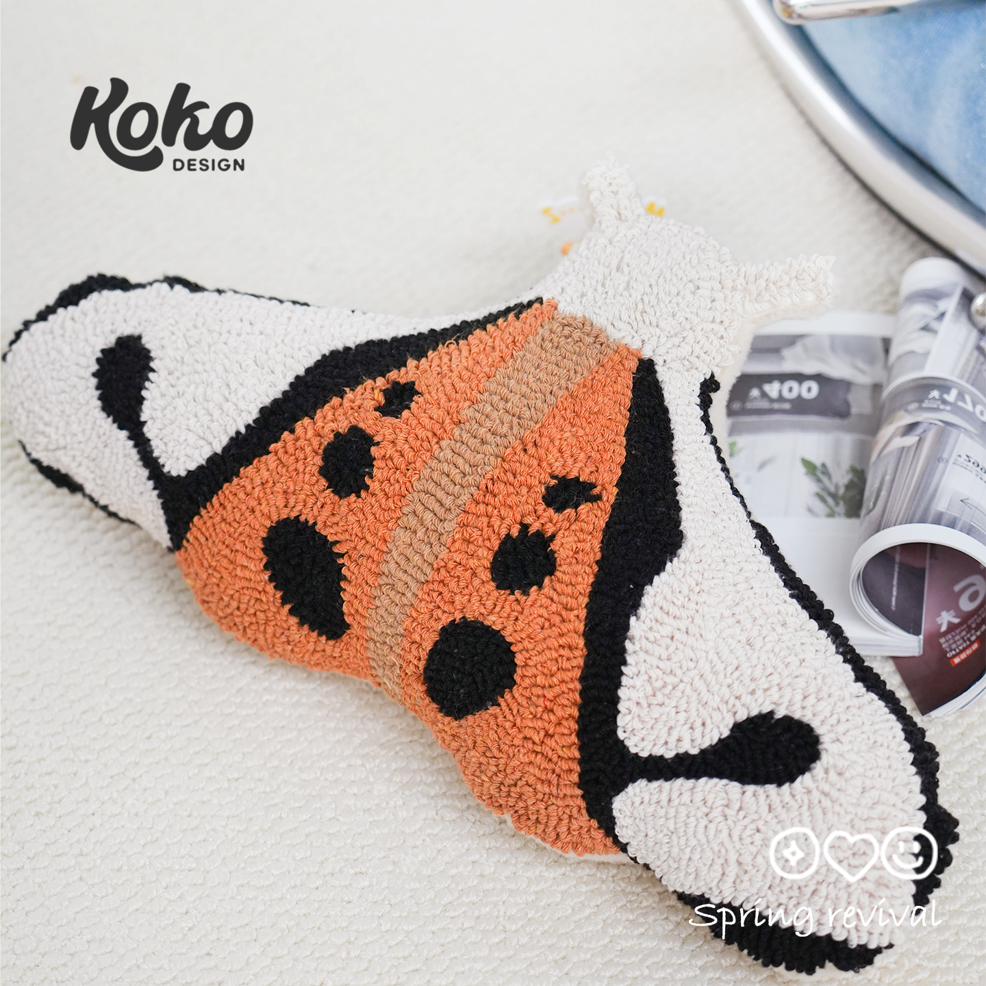 kokodesign悠悠蝶异形抱枕躺枕沙发靠枕家用原创设计师居家摆件 - 图0