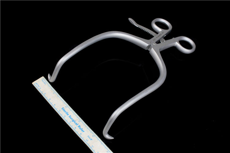 骨科器械 脊柱 深部 颈椎撑开钳 椎体单钩牵开器 钝头 直角羊角钩