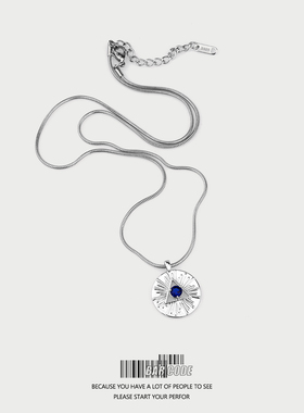 钛钢吊坠铜蛇骨链男女嘻哈个性