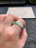 翡翠指环戒指戒圈16圈Y468缅甸天然a货玉石圆戒素圈玉戒