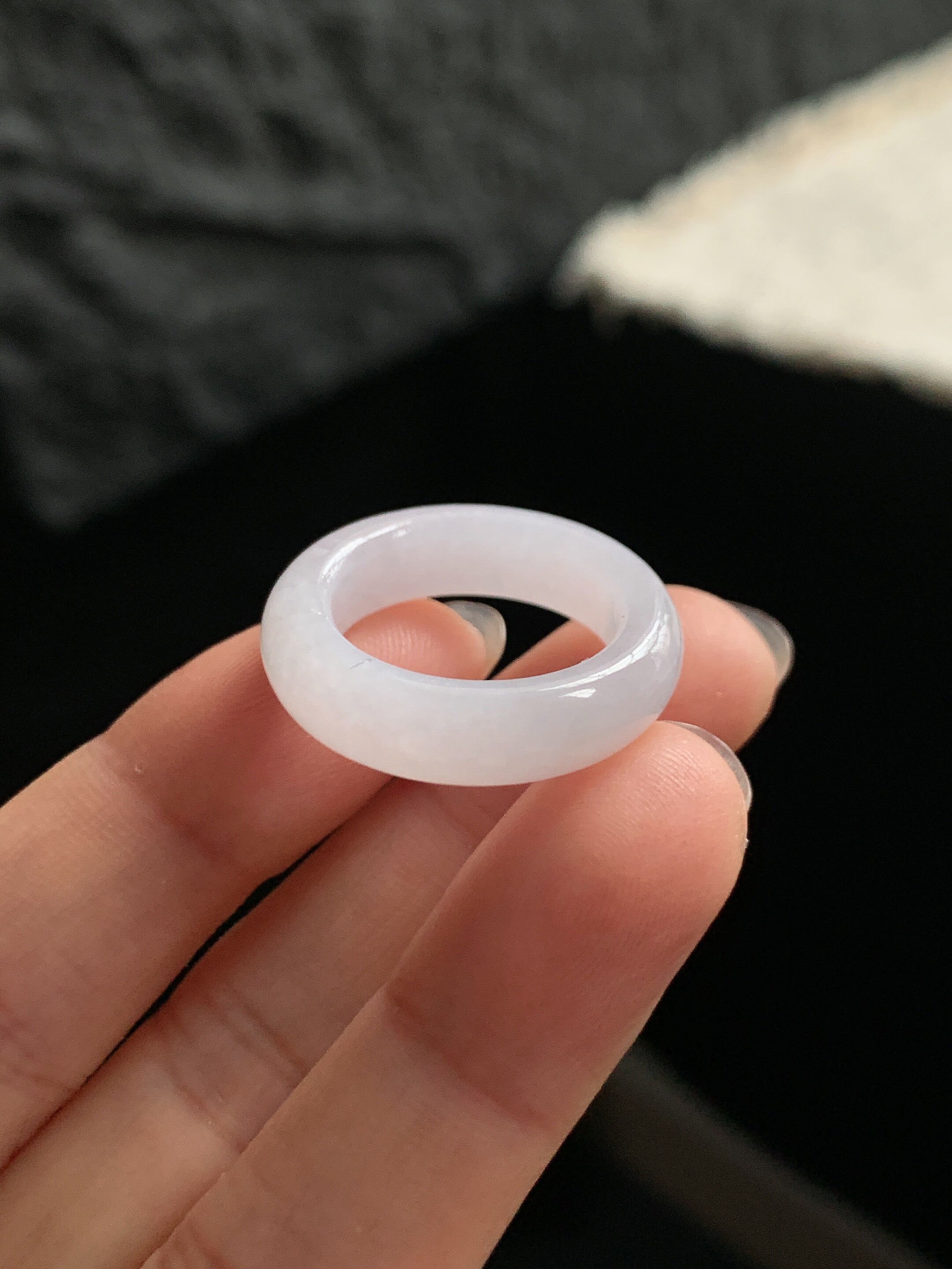 Jade ring ring ring ring 14 circles Y162 natural a goods jade round ring plain ring Burmese material jade ring