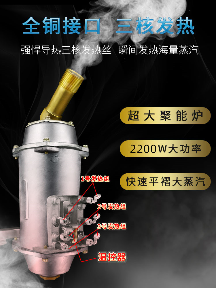 立挺MT9服装店商用2200W超大功率发热器蒸汽挂烫机耐用型全铜接口 - 图2