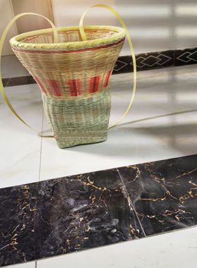 竹编小背篓纯手工土家特色儿童学生成人彩色背篓大号演出道具背篓