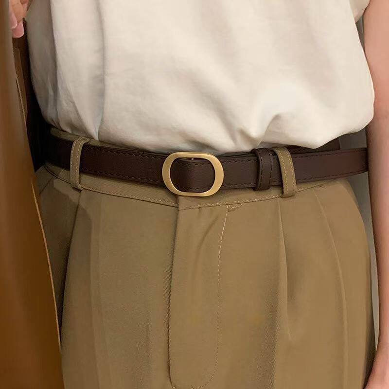 Belt for women 2026 new style punch-free black belt accessories with jeans high-end decorative versatile belt