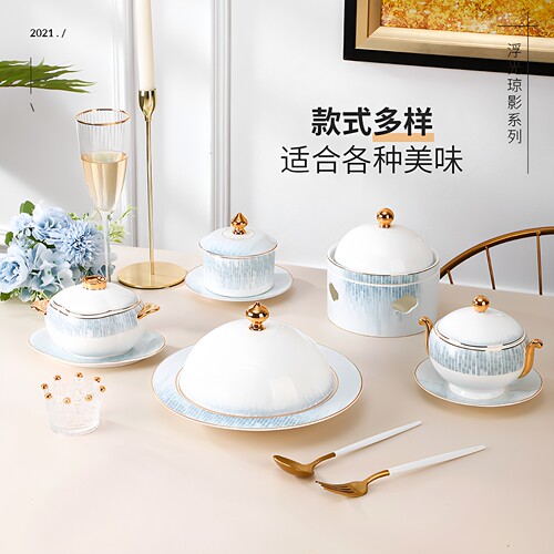 炖盅隔水炖骨瓷蒸汤盅煲燕窝糖水蒸蛋碗蜡烛加热酒店海参一位翅盅 - 图0