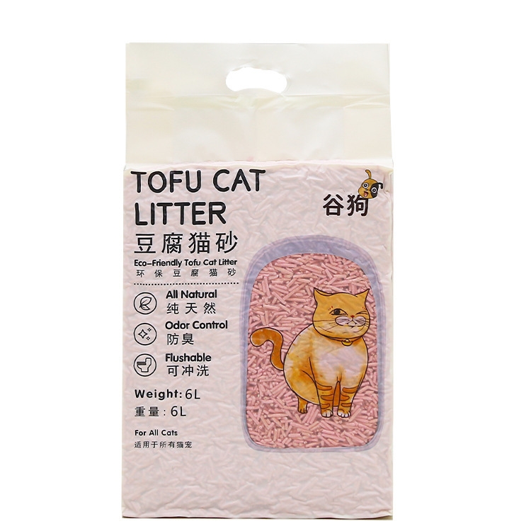 Tofu cat litter 6L deodorant, odor and dust-free pet 3097 - 图0