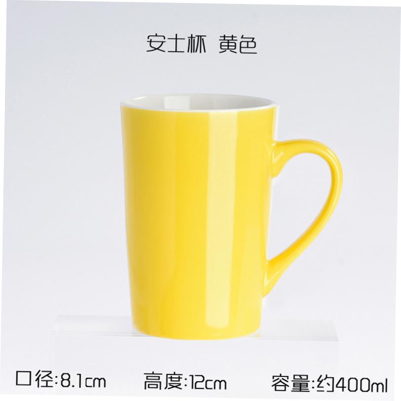 milk tea glass ceramic coffee mug cup cute cartoon spoon 杯 - 图0