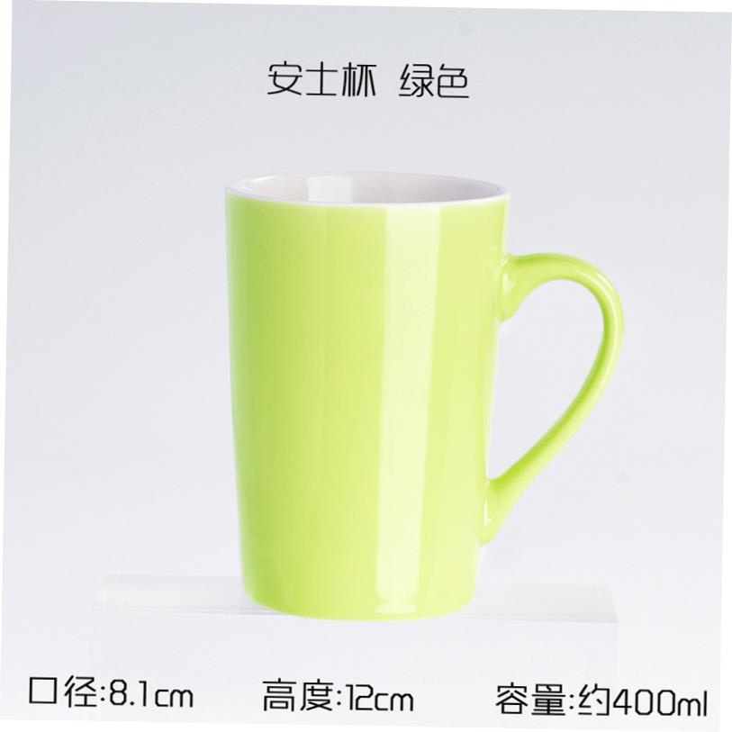 milk tea glass ceramic coffee mug cup cute cartoon spoon 杯 - 图1