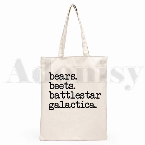 Dunder Mifflin printed canvas bag creative shoulder backpack - 图3