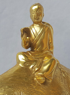 黄铜大号童子骑牛读书童子铜器工艺品摆件家居装饰品礼品吉祥物