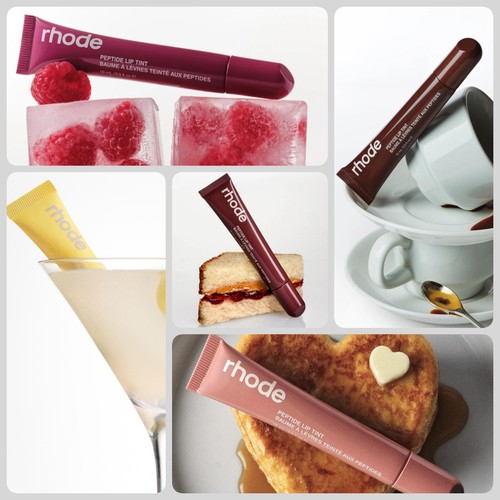 美国Rhode海莉有色唇蜜唇膏hailey口红唇釉保湿ribbon/toast/pbj - 图0