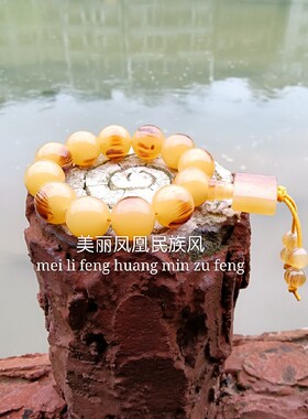 民族风情侣文玩佩戴礼品牛角手串