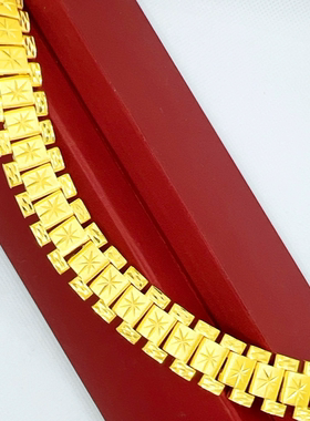 水贝金包银新款男士表带手链高品质高大尚