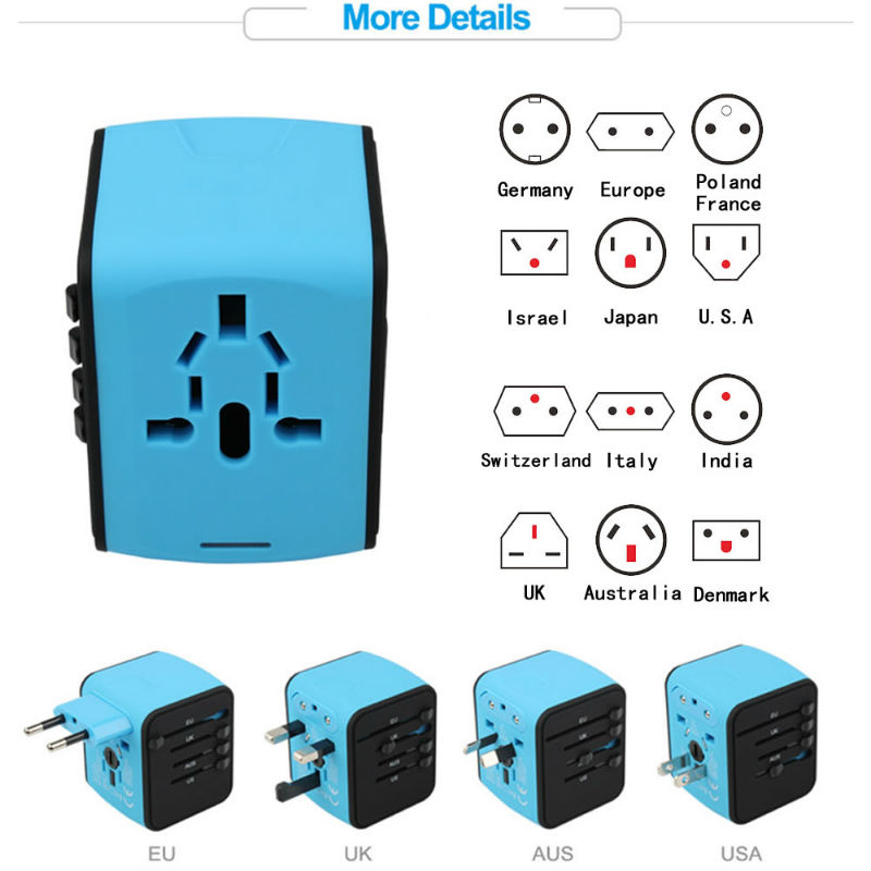 全球通用转换插头欧洲欧标泰国日本韩国万能转换器英标充电器插座 - 图0