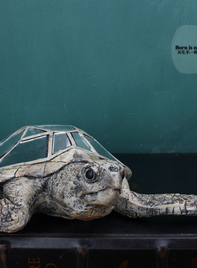 欧式风树脂玳瑁电视柜招财海龟