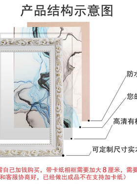 定制大尺寸十字绣字画外框带玻璃