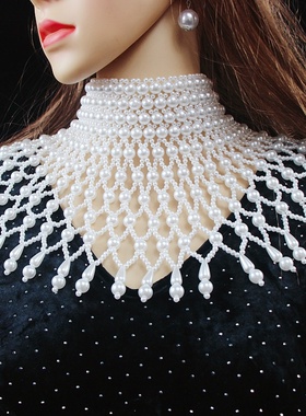 仿珍珠项链女波西米亚锁骨链饰品