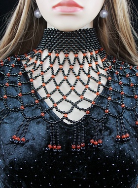 欧美夸张披肩项链女百搭汉服颈链