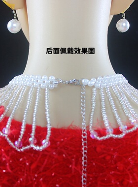 珍珠流苏项链女锁骨链脖子配饰品