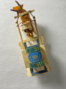 蒙古族特色工艺品摆件仿真小勒勒车牛拉车草原特色纪念品装饰礼品