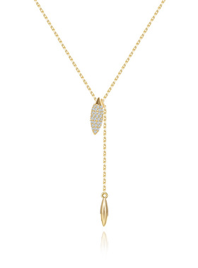 跨境热卖S925银流苏项链