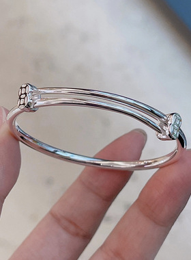 儿童足银竹节手镯2542