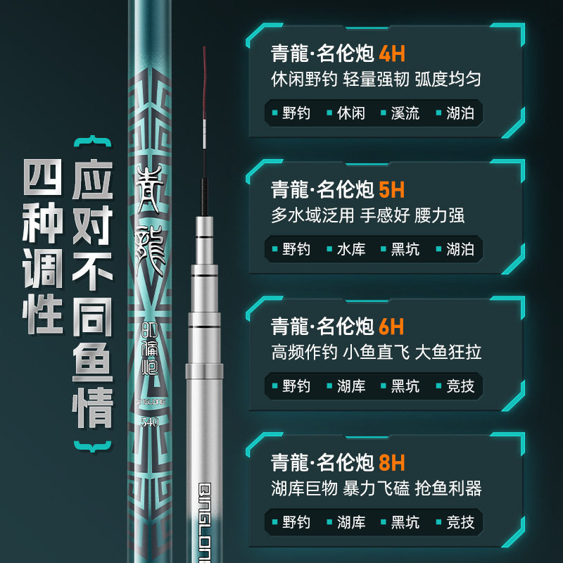 青龙钓鱼竿手竿碳素超轻超硬19调28调台钓竿大物杆竞技鲤鱼钓,淘宝优惠券,粉丝福利购,淘宝优惠卷