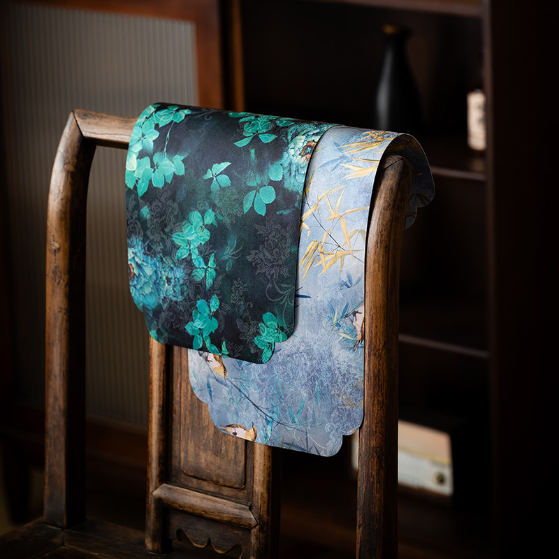 茶席中式国风复古禅意双面防水茶桌垫干泡垫长条桌旗布,淘宝优惠券,粉丝福利购,淘宝优惠卷