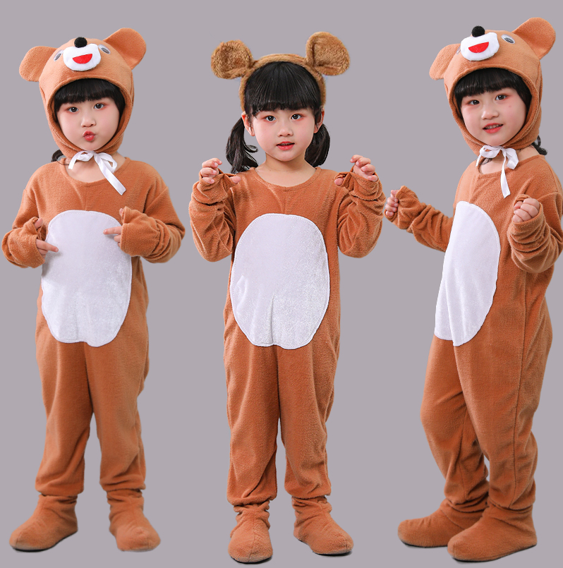 六一儿童小熊演出服幼儿话剧动物表演服小黄牛小猴子捞月舞蹈服装 - 图2