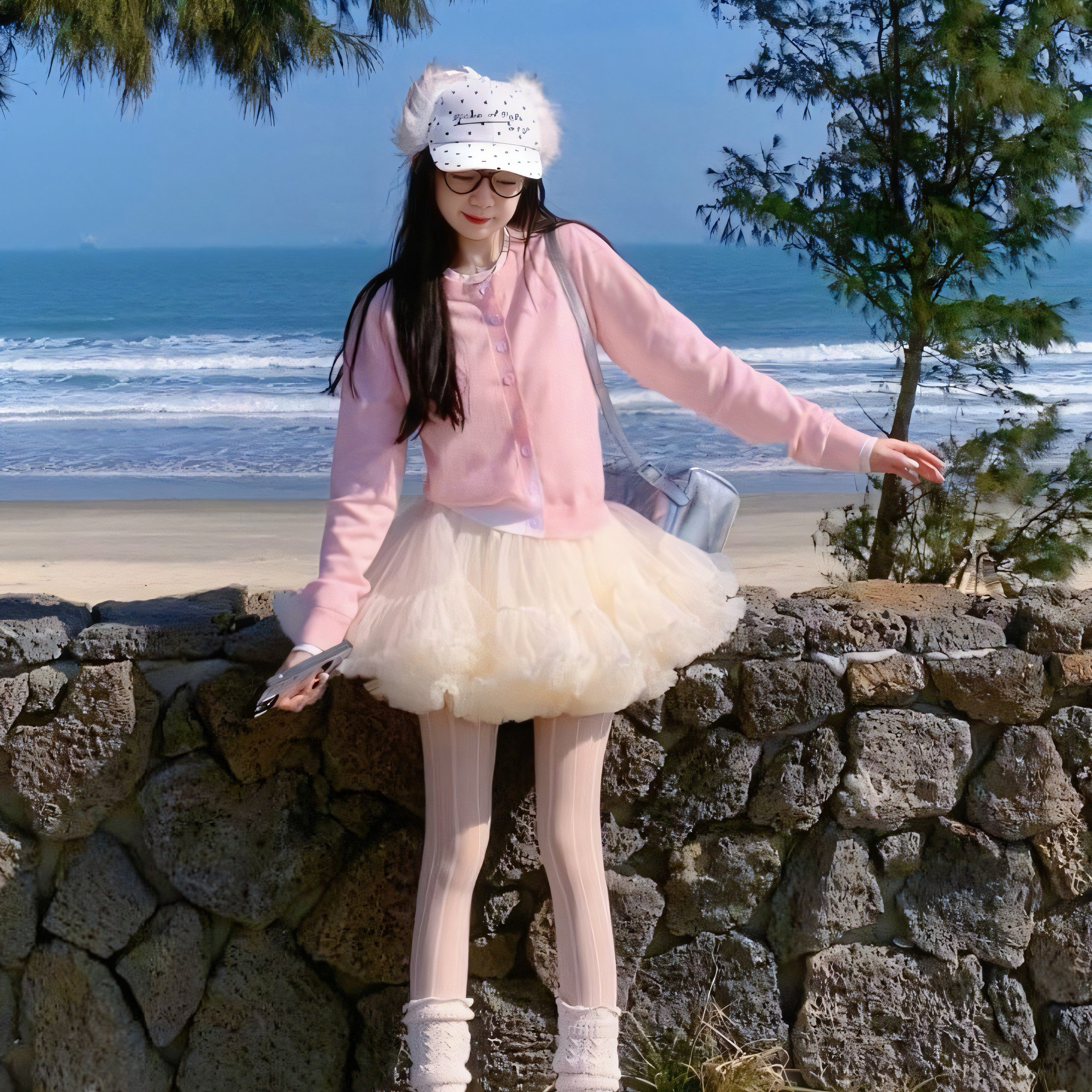 蓬蓬裙短款东大门成人tutu裙重工杏色网纱纱裙蛋糕裙芭蕾风半身裙,淘宝优惠券,粉丝福利购,淘宝优惠卷