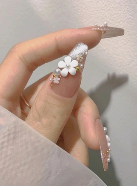 中国美甲五瓣花网红爆款指甲配饰
