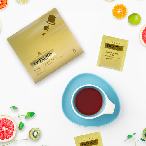 运损进口Twinings川宁豪门伯爵红茶包 餐饮烘焙茶粉100片独立200g - 图0