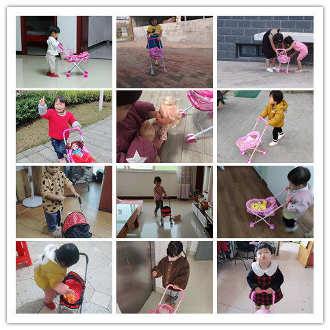 儿童玩具推车洋娃娃会唱歌说话公主女孩童宝宝过家家仿真生日礼物 - 图0