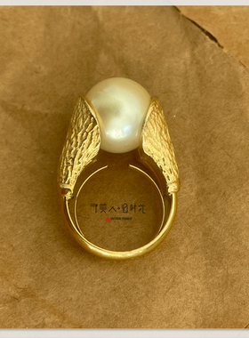 予美人vintage珍珠戒指可调节