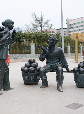 玻璃钢仿铜龚自珍铸铜古代名人伟人著名诗人人物雕塑摆放校园文化