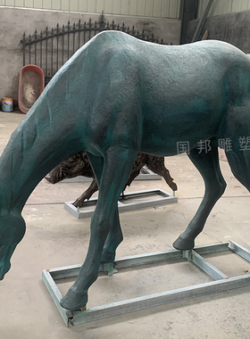 铜雕骏马雕塑 户外景观 广场园林铸铜 仿铜奔马 群马动物雕塑定做
