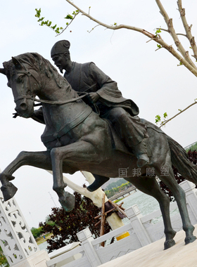 大型广场园林商业街景观摆放铸铜玻璃钢仿铜做生意卖柚子人物雕塑