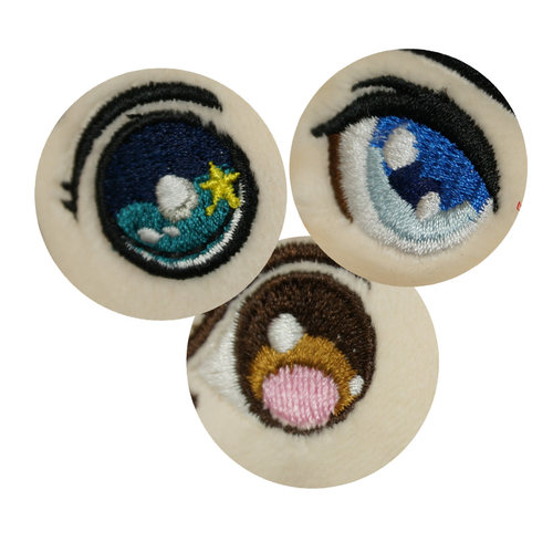 diy手工缠花布艺玩偶棉花娃娃手工刺绣表情120D人造丝绣线分装二 - 图2