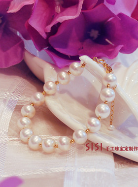 天然淡水气质原创ins小众真珍珠