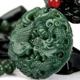 Natural Xinjiang Hotan jade green jade dragon and phoenix jade pendant for male and female couples, a pair of jade pendants, waist pendants, ancient style necklace pendants
