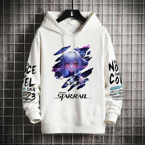 卡芙卡连帽卫衣男学生青少年二次元崩坏星穹铁道镜流周边上衣服男 - 图1