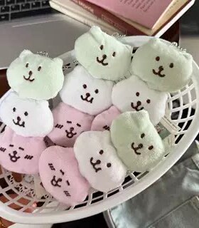日系古早小玩意钥匙链可爱毛绒玩偶挂件少女心挂饰学生包包挂件